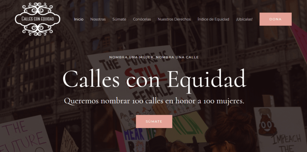 “Nombra una mujer, nombra una calle” Calles con Equidad